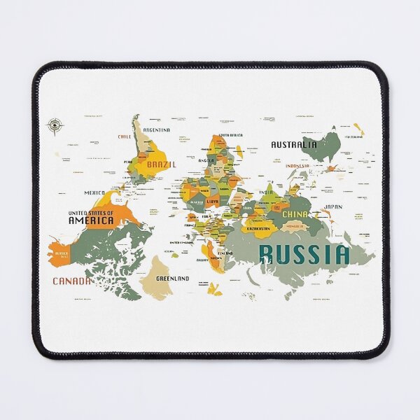 Item preview, Upside The World Map designed and sold by sahbender.