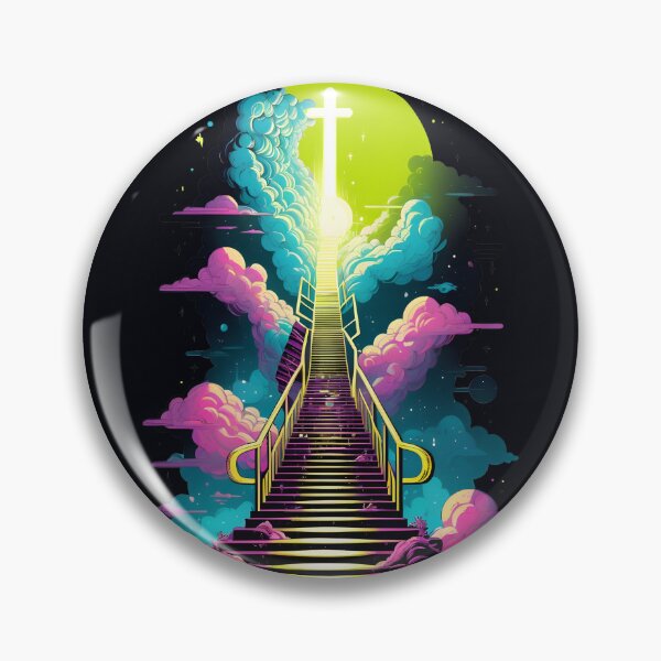 Item preview, Starway to heaven neon surrealistic dream designed and sold by Raluk.