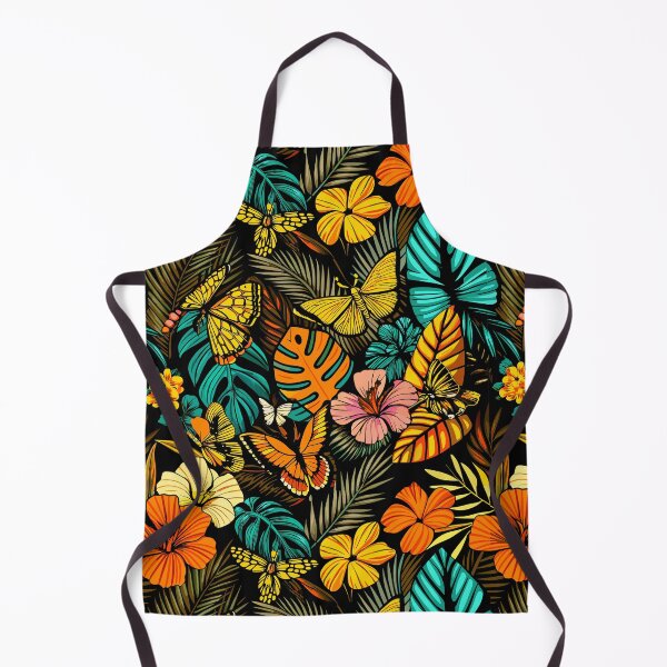 Item preview, Atractive Flowers and butterflies tropical pattern designed and sold by Rosa Elena Albornoz Mendez.