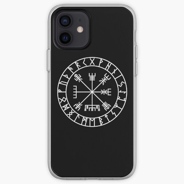 Vegvísir PATH GUIDE and Elder Futhark RUNES iPhone Soft Case