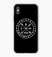Vegvísir PATH GUIDE and Elder Futhark RUNES iPhone Case