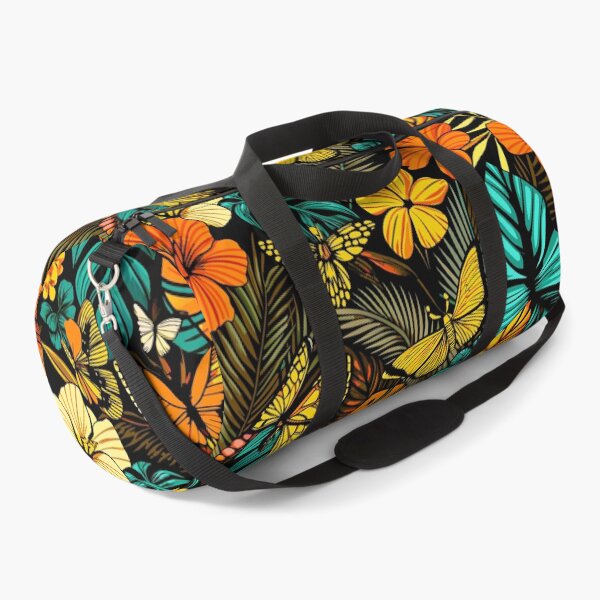 Item preview, Atractive Flowers and butterflies tropical pattern designed and sold by Rosa Elena Albornoz Mendez.