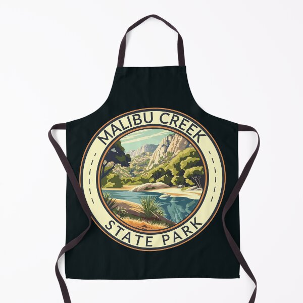 Item preview, Insignia de arte turístico de California del parque estatal Malibu Creek designed and sold by KrisSidDesigns.