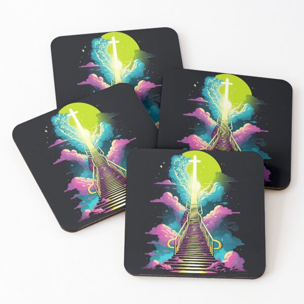 Item preview, Starway to heaven neon surrealistic dream designed and sold by Raluk.