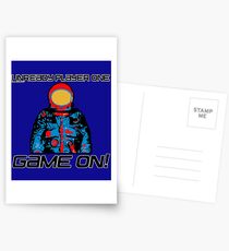 TRENDING T-SHIRTS FOR EVERYONE! UNREADY PLAYER ONE GAME ON! T-SHIRT. Postcards