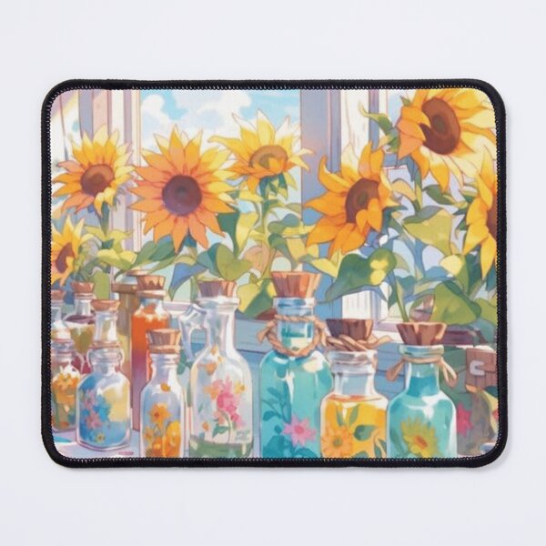 Item preview, Sunflowers on the Window Sill in Water Colors designed and sold by WigOutlet.