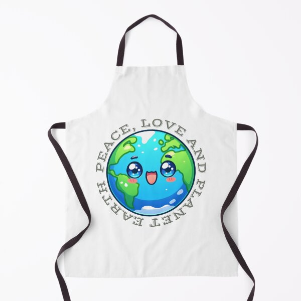 Item preview, Cute Chibi Earth Peace, Love, and Planet Earth Sticker T-shirt designed and sold by EWNDesigns.