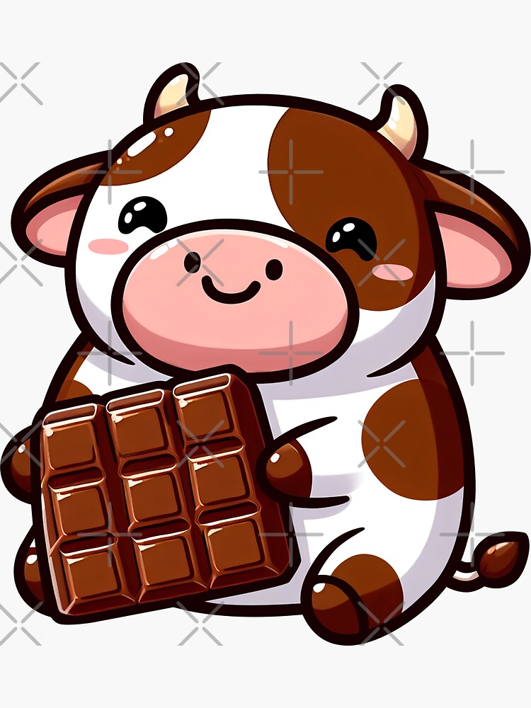 Chocolate cow Sticker