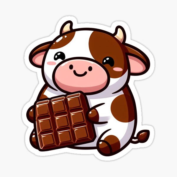 Vista previa del artículo con la obra «vaca de chocolate», diseñado y vendido por Delidream.