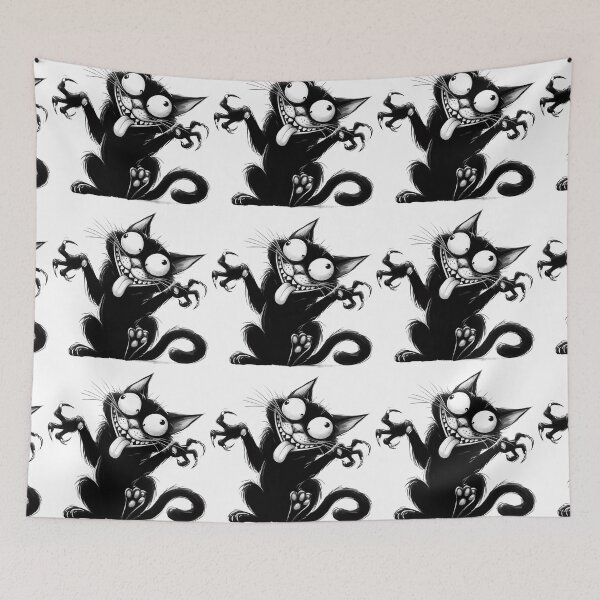 Item preview, Grumpy Funny and Purrfectly Mischievous Black Cat Balloon Bonanza! designed and sold by dcohea.