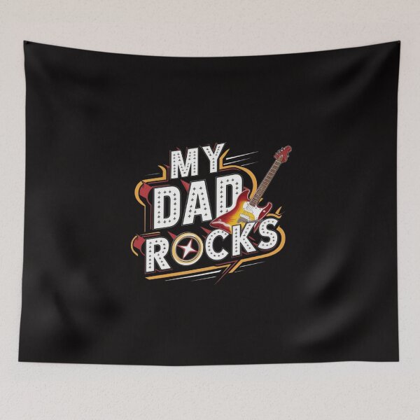 Item preview, Father's Day My Dad Rocks designed and sold by HOMEDESIGNPRINT.
