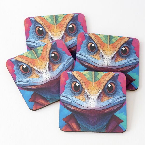 Item preview, Arte de lagarto con cuello con volantes designed and sold by WildlifeInc.