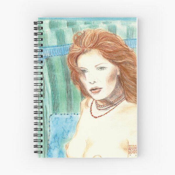 Artikelvorschau, "UNDINE" - SINNLICHE MEERJUNGFRAU im traditionellen Ostsee-Strandkorb - Farbstift-Zeichnung entworfen und verkauft von RubaiDesign.