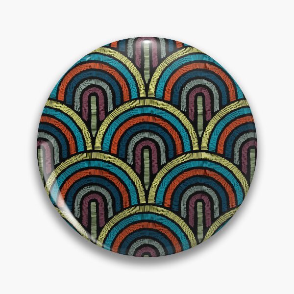 Item preview, Seamless geometrical vector pattern, satin stitch embroidery designed and sold by Familyshmot.
