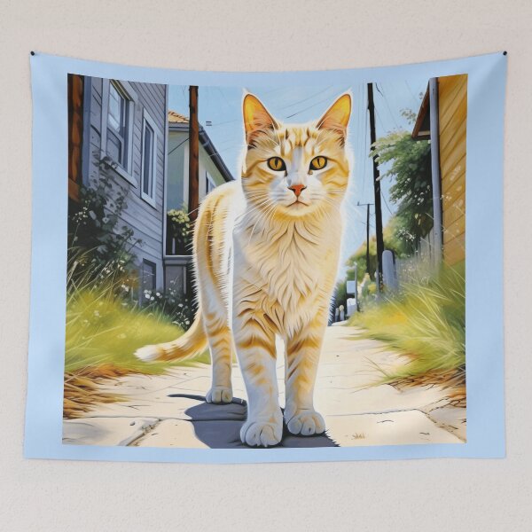 Item preview, Yellow white Cat designed and sold by PierreAlbijanic.