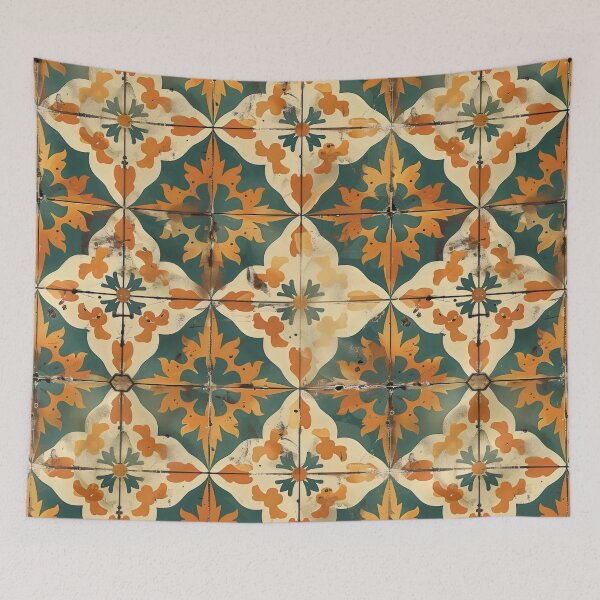 Item preview, Artisanal Autumn Spanish Tiles designed and sold by VoyteksDesigns.