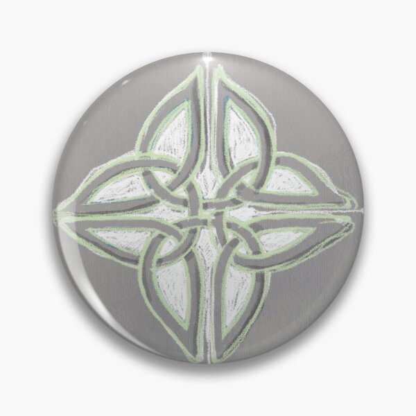 Item preview, Chalked Gray Celtic Cross Interlacing designed and sold by SaxonBlueInk.