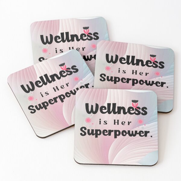 Item preview, Wellness is Her Superpower Women Wellness T-Shirt designed and sold by Printhubs123.