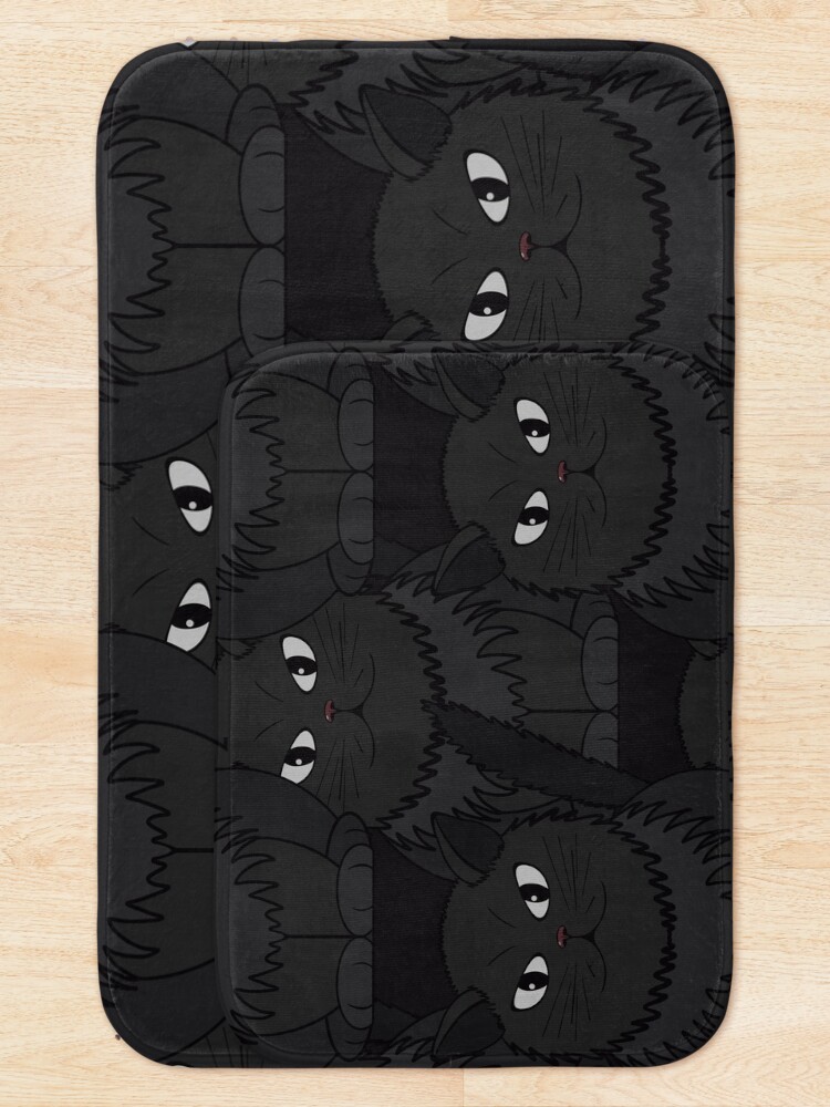 Thumbnail 5 of 6, Bath Mat, Pattern with Cat Tomeo designed and sold by Cherevan.