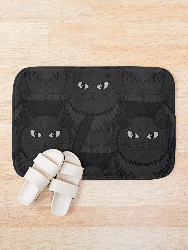 Thumbnail 1 of 6, Bath Mat, Pattern with Cat Tomeo designed and sold by Cherevan.