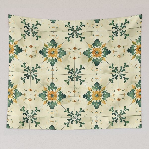 Item preview, Verdant Bloom Spanish Tiles designed and sold by VoyteksDesigns.