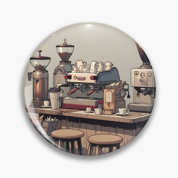 Item preview, Urban Brew - Anime Coffee Bar Art designed and sold by yaseenart.