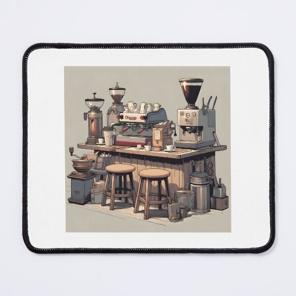 Item preview, Urban Brew - Anime Coffee Bar Art designed and sold by yaseenart.