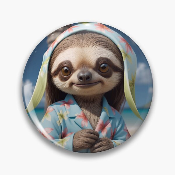 Artikelvorschau, Cute Sloth On The Beach entworfen und verkauft von TheArtOfPat.