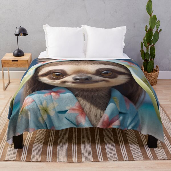 Item preview, Cute Sloth On The Beach designed and sold by TheArtOfPat.