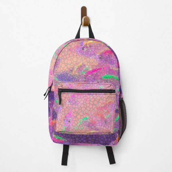 Item preview, Colorful Neon Glowing Fishes Mosaic Bubble designed and sold by Revulet.