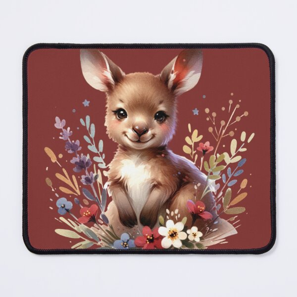 Item preview, Cute Kangaroo With Flowers designed and sold by NinniSilver.