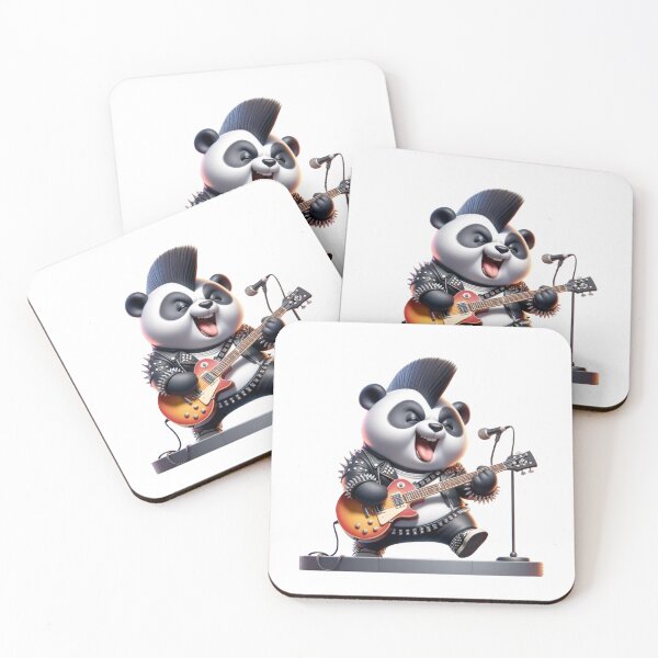 Item preview, Punk Rock Panda: Electric Guitar Solo designed and sold by vk09.