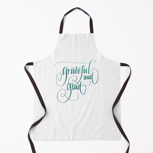 Item preview, Grateful and Glad Calligraphy designed and sold by SaxonBlueInk.