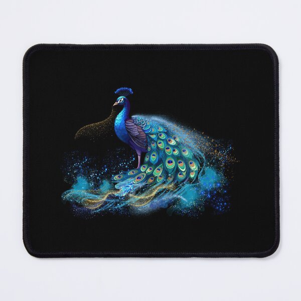 Item preview, Stunning Blue & Green Glitter Peacock designed and sold by MarieSusan.