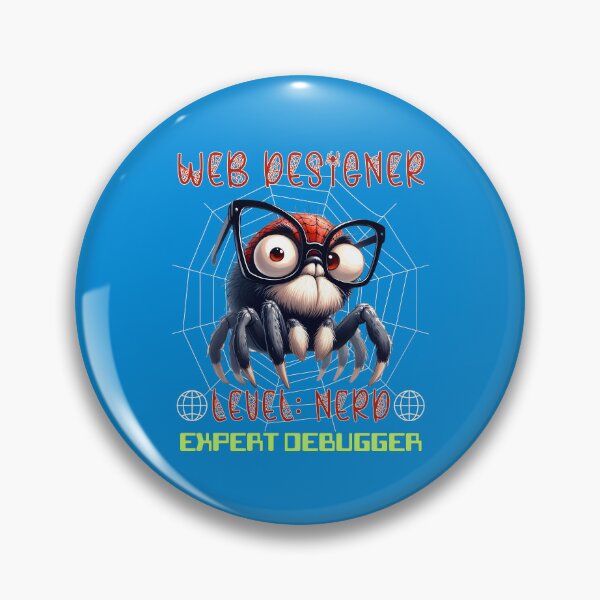Item preview, Spider Web Designer Debugger Network Chart Webbed Worldwide www Nerd Computer Geek Cartoon designed and sold by André Botes.