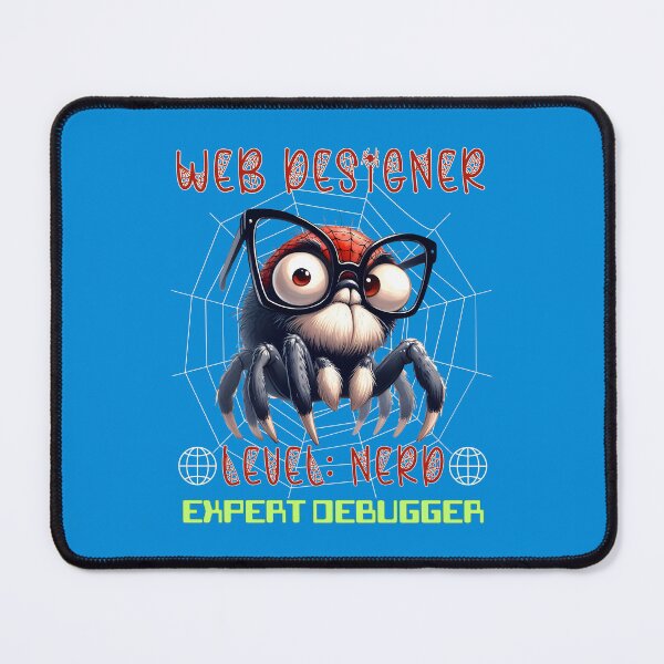 Item preview, Spider Web Designer Debugger Network Chart Webbed Worldwide www Nerd Computer Geek Cartoon designed and sold by André Botes.