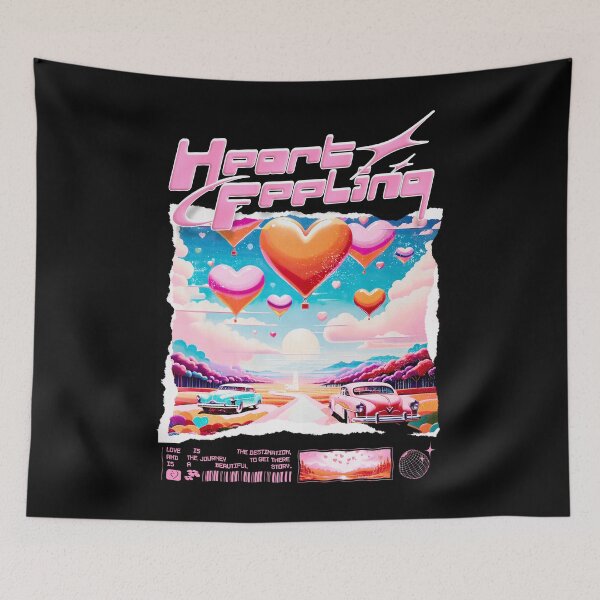 Item preview, Drive of Love: Romantic Car and Heart Art Print - A Journey of Passion designed and sold by Snoobdesignbkk.