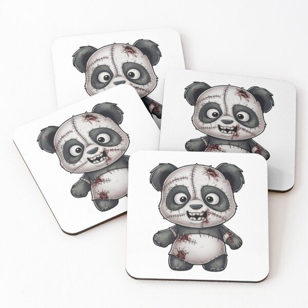 Item preview, Haunted Panda Plush: Stitches of Fear designed and sold by vk09.
