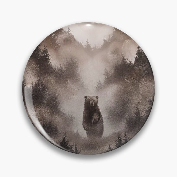 Item preview, Bear in Misty Forest designed and sold by Tajdi.