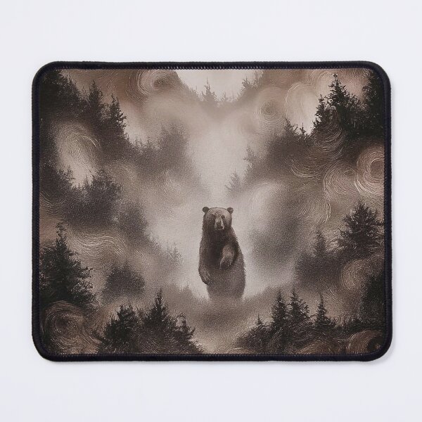 Item preview, Bear in Misty Forest designed and sold by Tajdi.