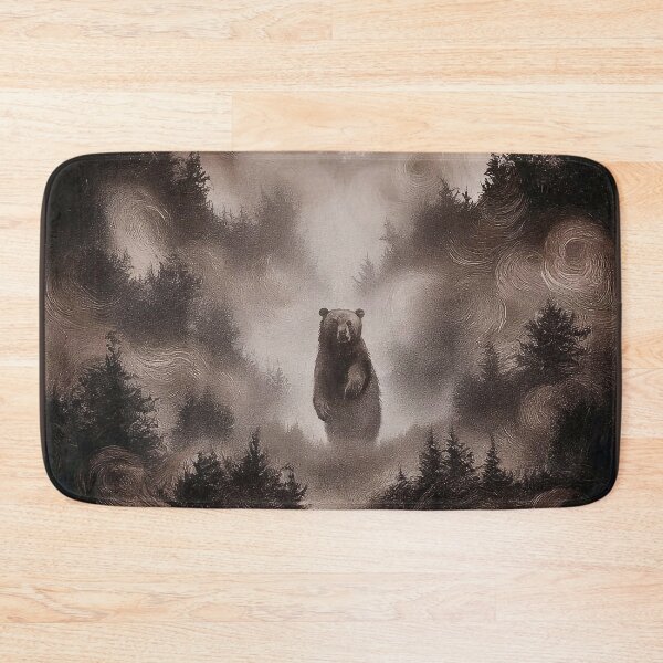 Item preview, Bear in Misty Forest designed and sold by Tajdi.