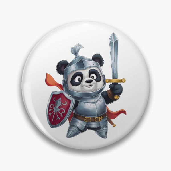 Item preview, Valiant Panda Knight: Medieval Heroism designed and sold by vk09.