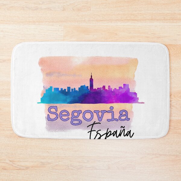 Item preview, Segovia Spain España City Skyline in Purple Watercolor  designed and sold by julyperson.