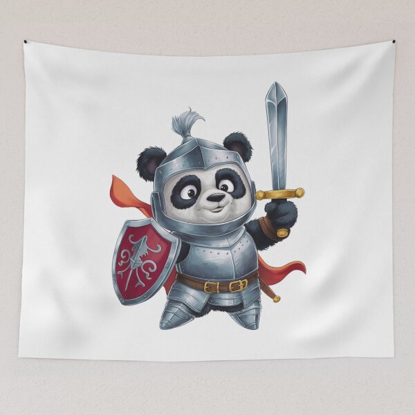 Item preview, Valiant Panda Knight: Medieval Heroism designed and sold by vk09.