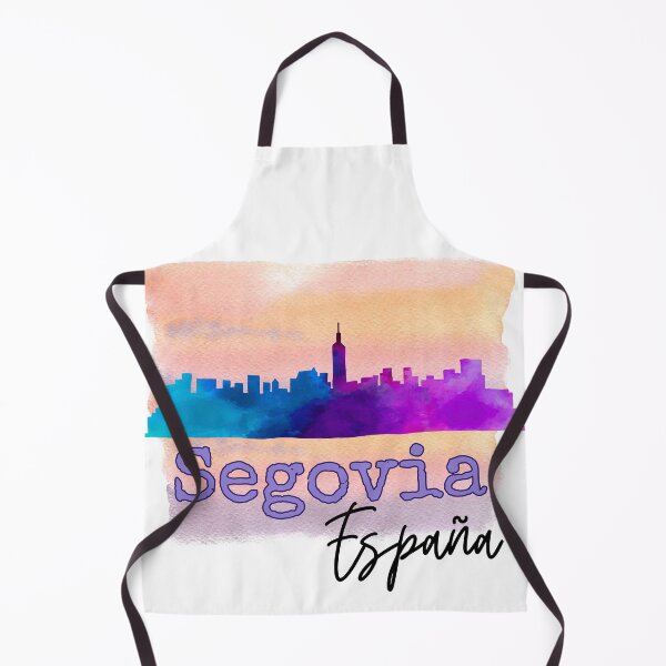 Item preview, Segovia Spain España City Skyline in Purple Watercolor designed and sold by julyperson.