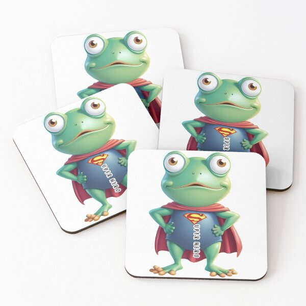 Item preview, Super Hero Frog! designed and sold by RoseAIArtRhythm.