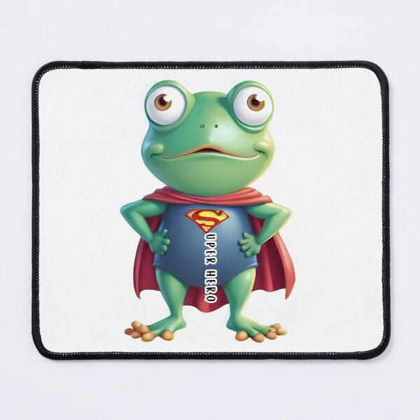 Item preview, Super Hero Frog! designed and sold by RoseAIArtRhythm.