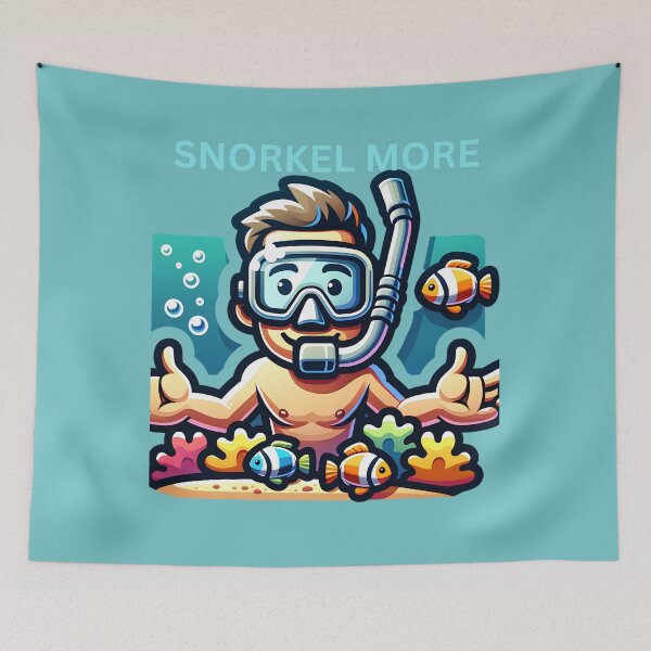 Item preview, SNORKEL MORE designed and sold by seahorse crossing.