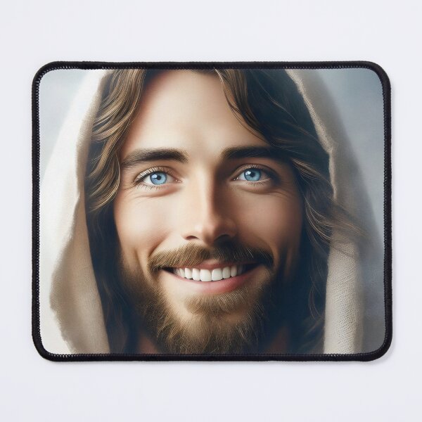 Item preview, Jesus Smiling , Jesus Christ , Jesus Face, Lord Christ, Christian designed and sold by stylishdzign.