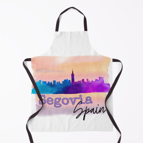 Item preview, Segovia Spain España City Skyline in Purple Watercolor designed and sold by julyperson.